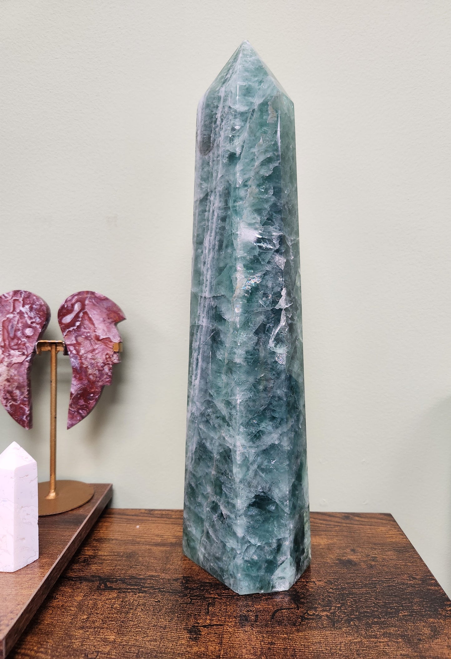 Green Fluorite Tower Statement Piece