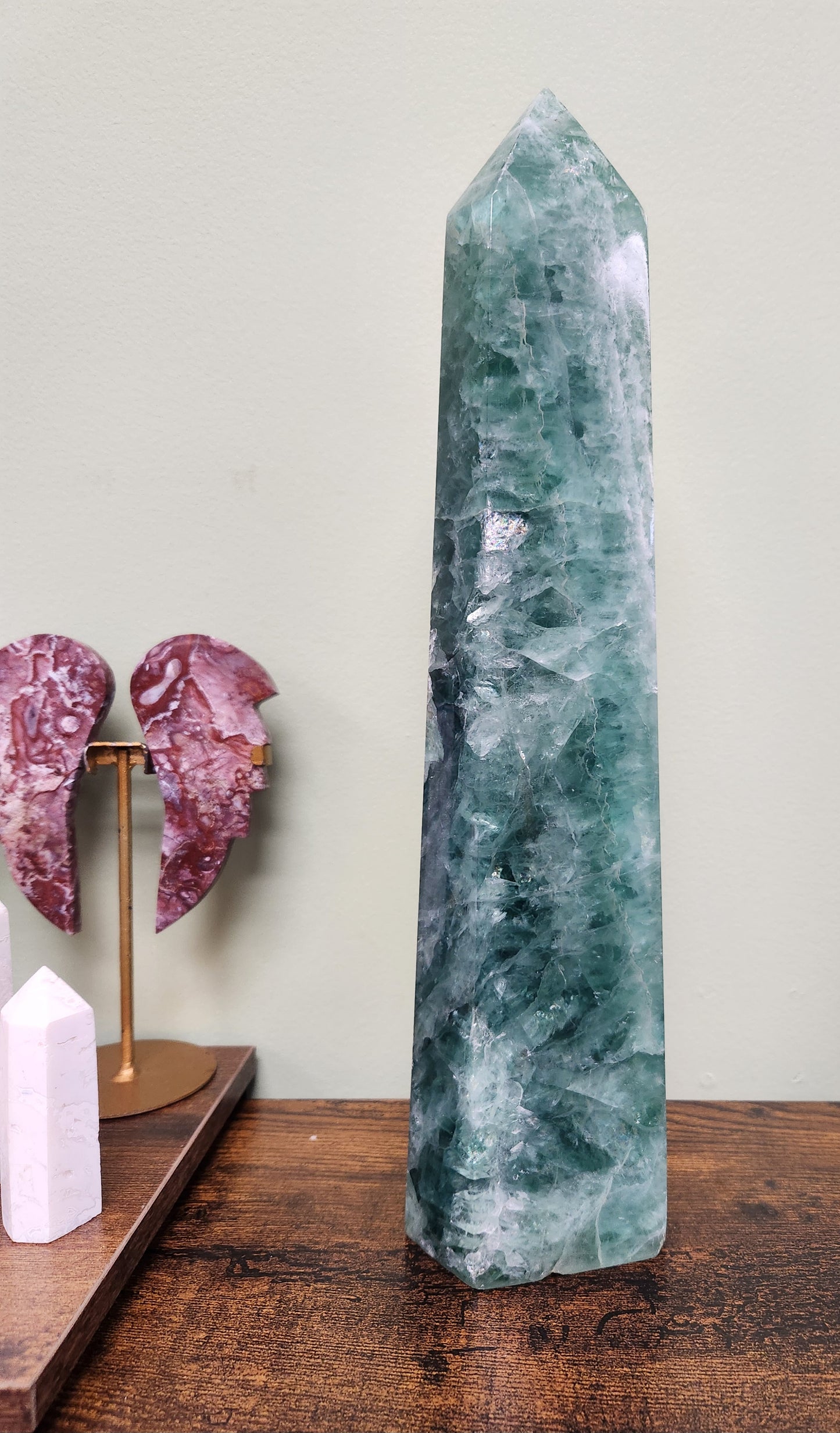 Green Fluorite Tower Statement Piece