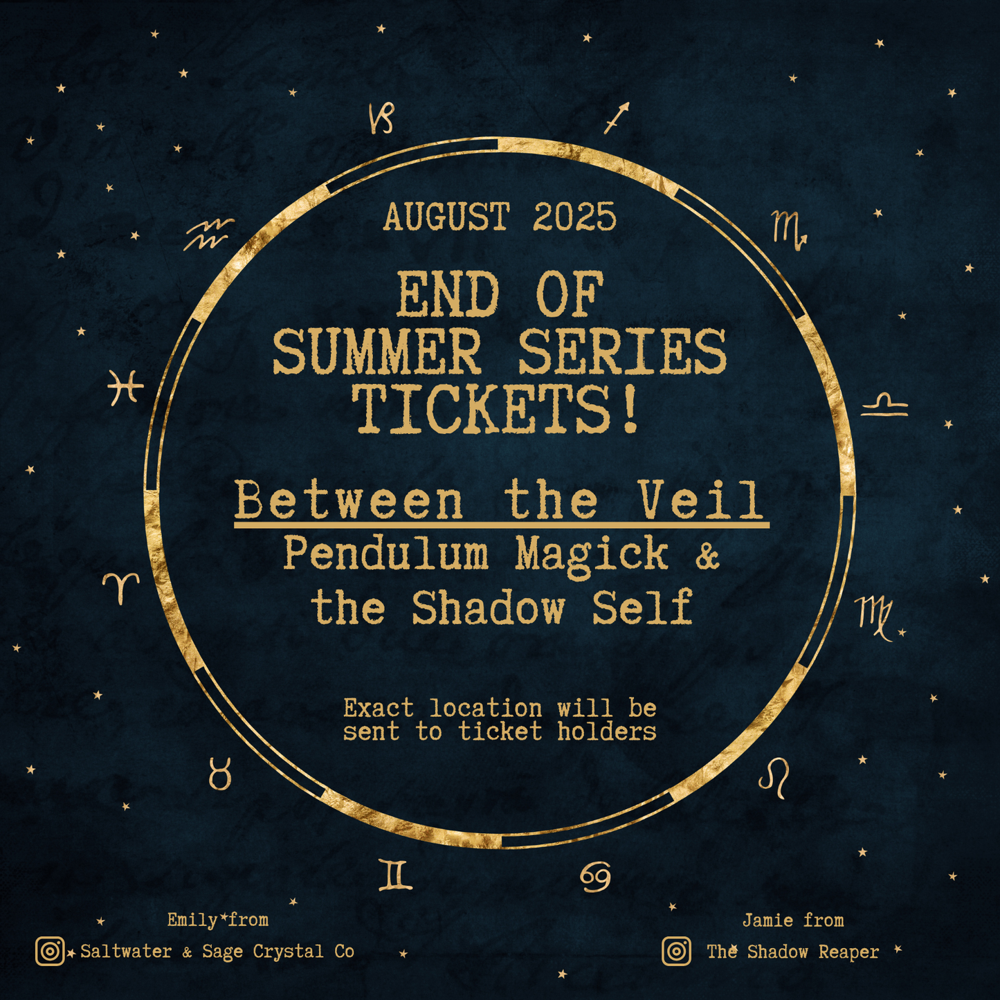 End of Summer Series: Between the Veil Tickets