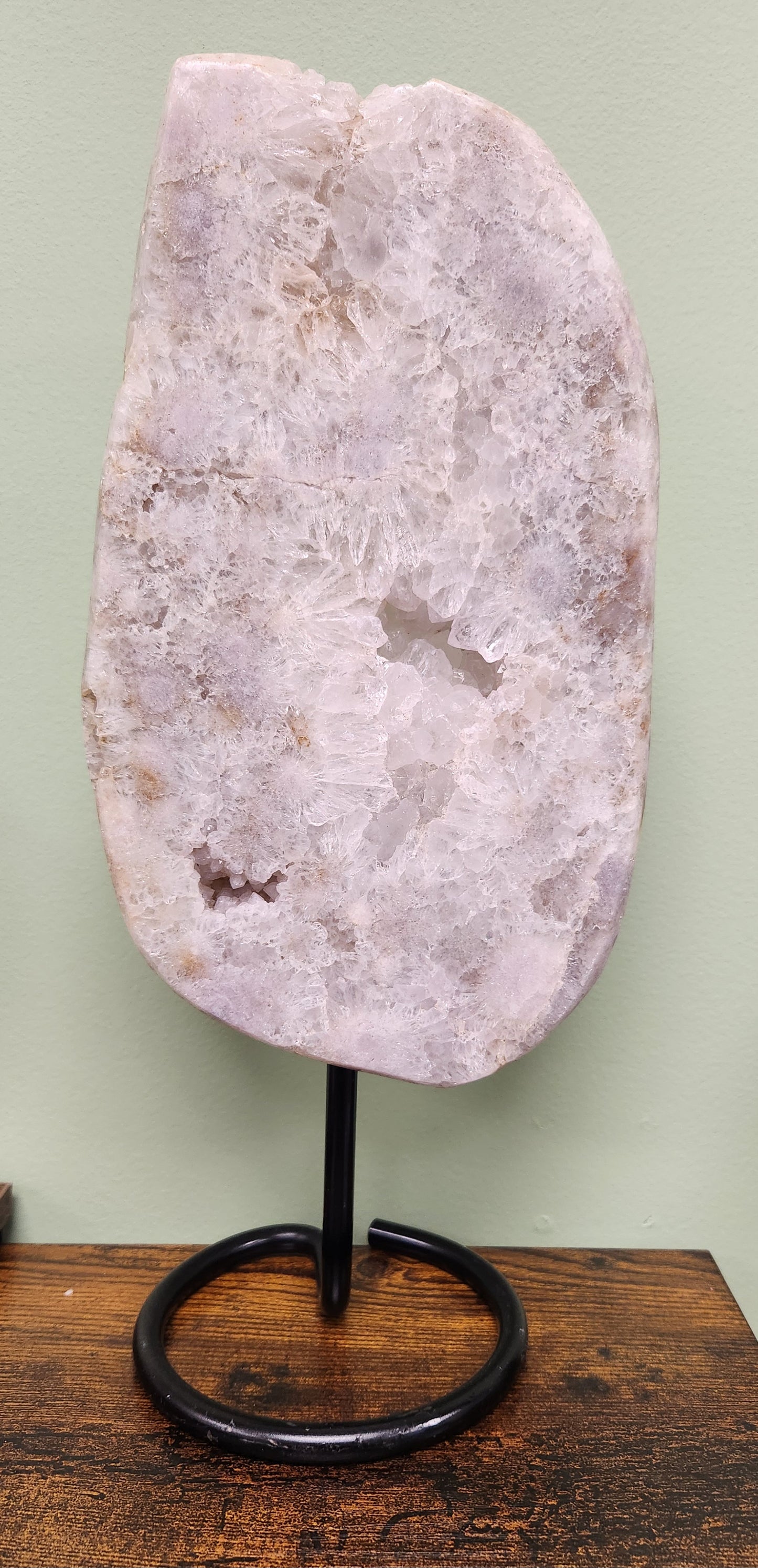 Pink Amethyst Slab on Stand #3