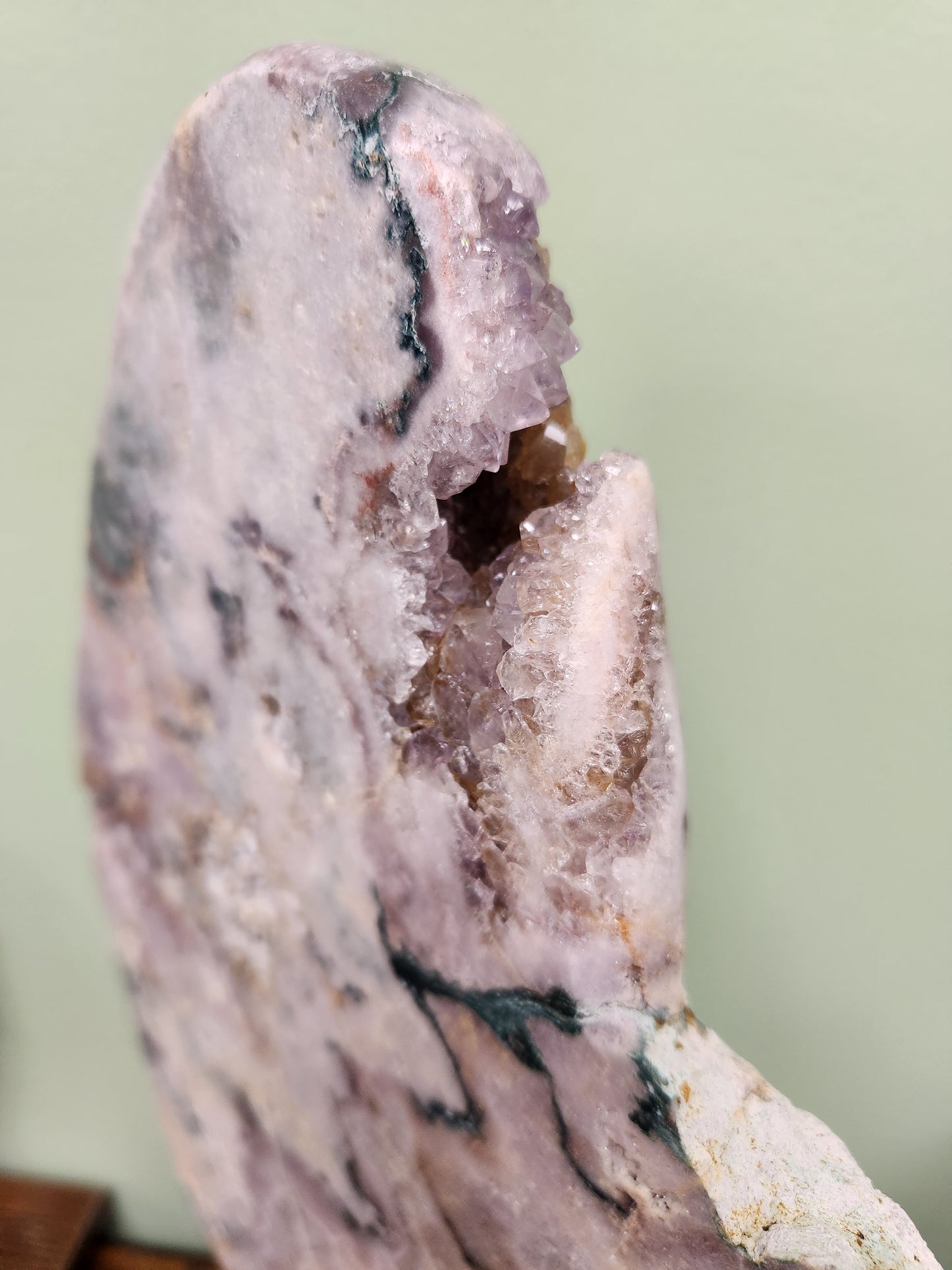 Pink Amethyst Slab on Stand #2