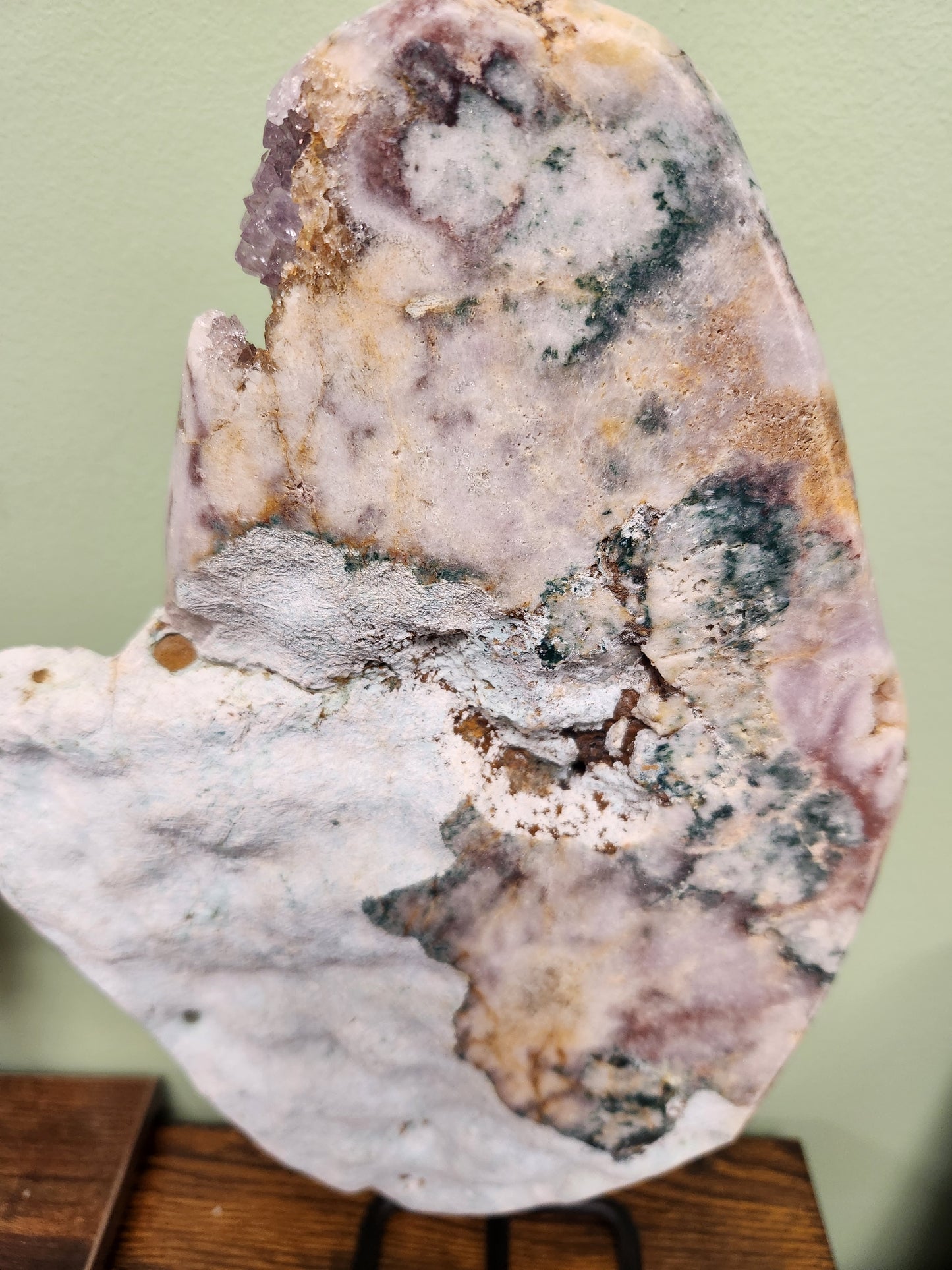 Pink Amethyst Slab on Stand #2