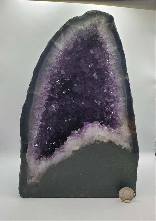 21.2 LB. Amethyst Geode Cathedral Shaped